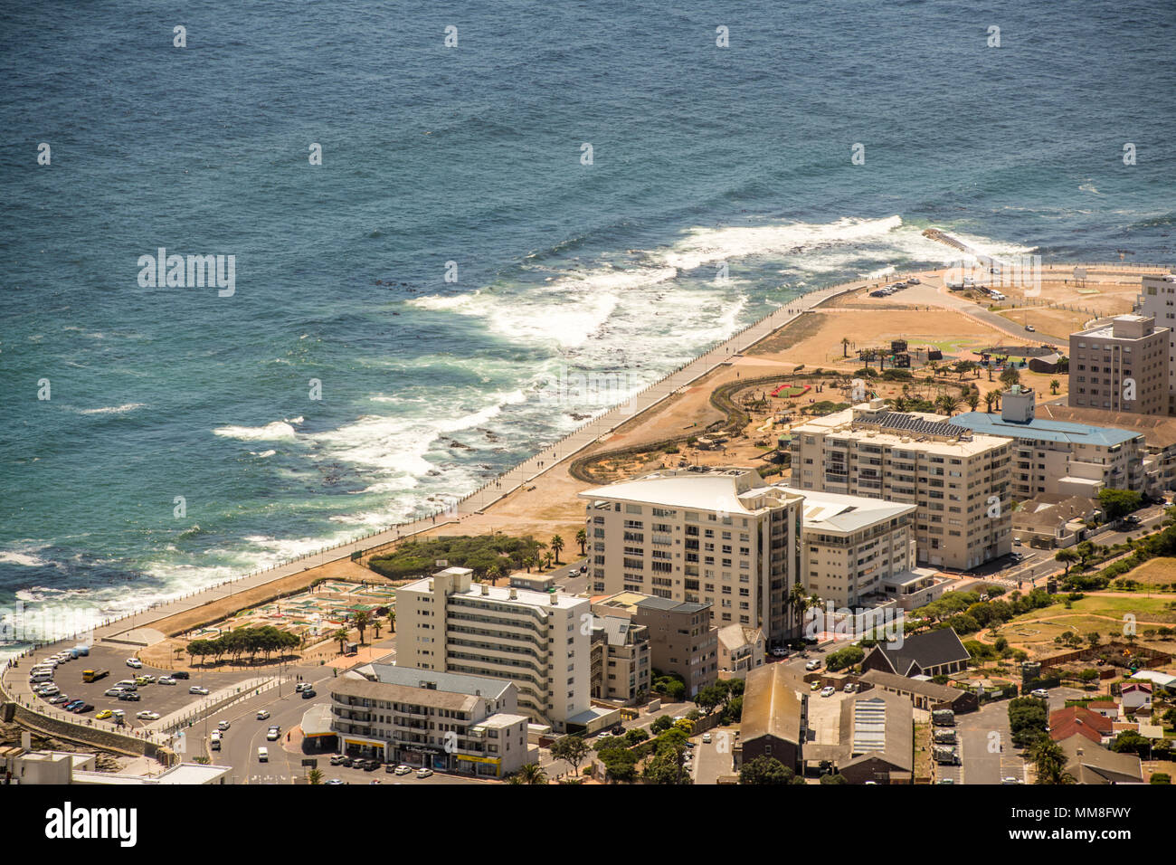 Portrait de Table Bay, sur la côte de Cape Town, Afrique du Sud Banque D'Images