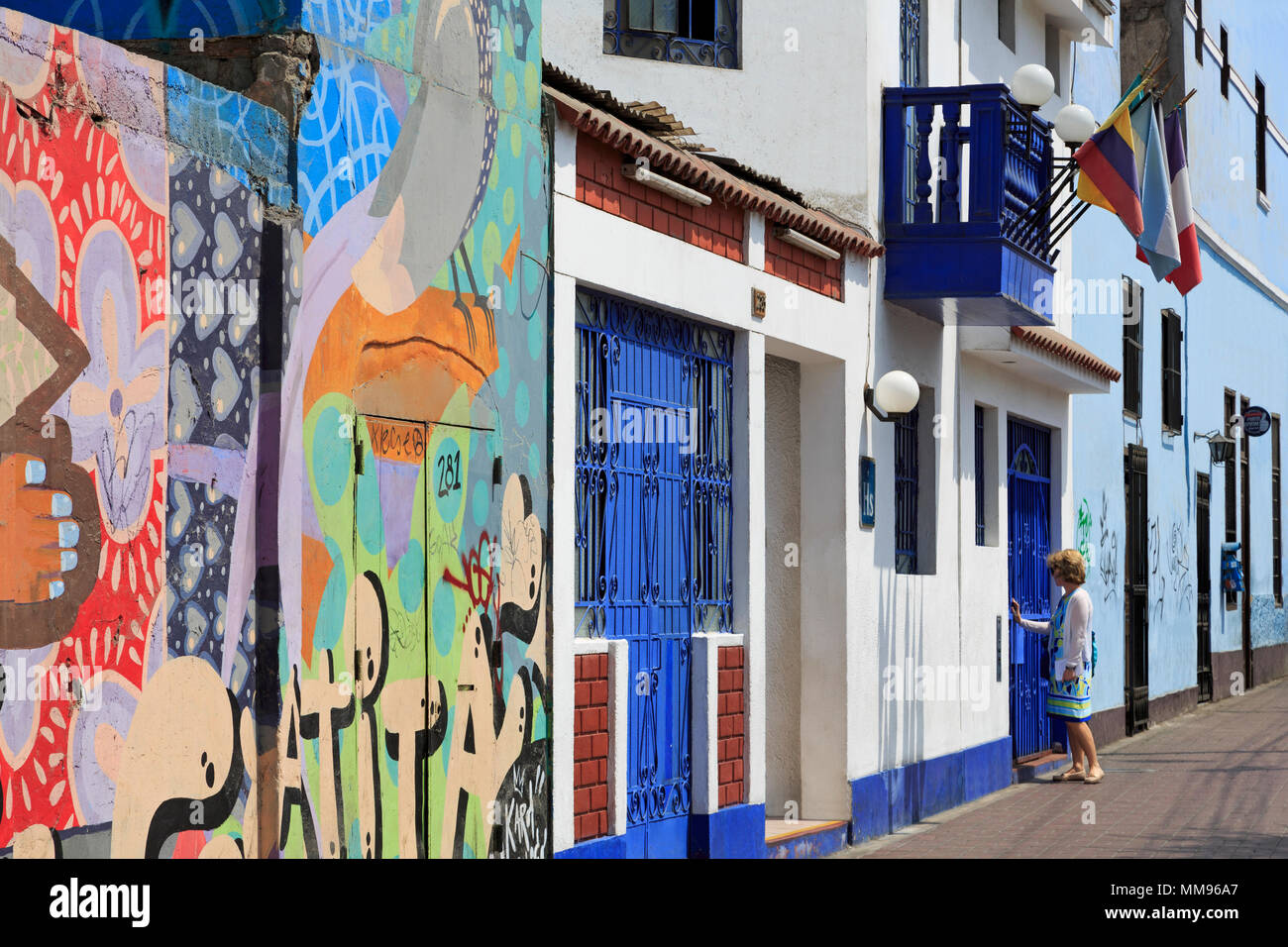L''hôtel, le District de Barranco, Lima, Pérou Banque D'Images