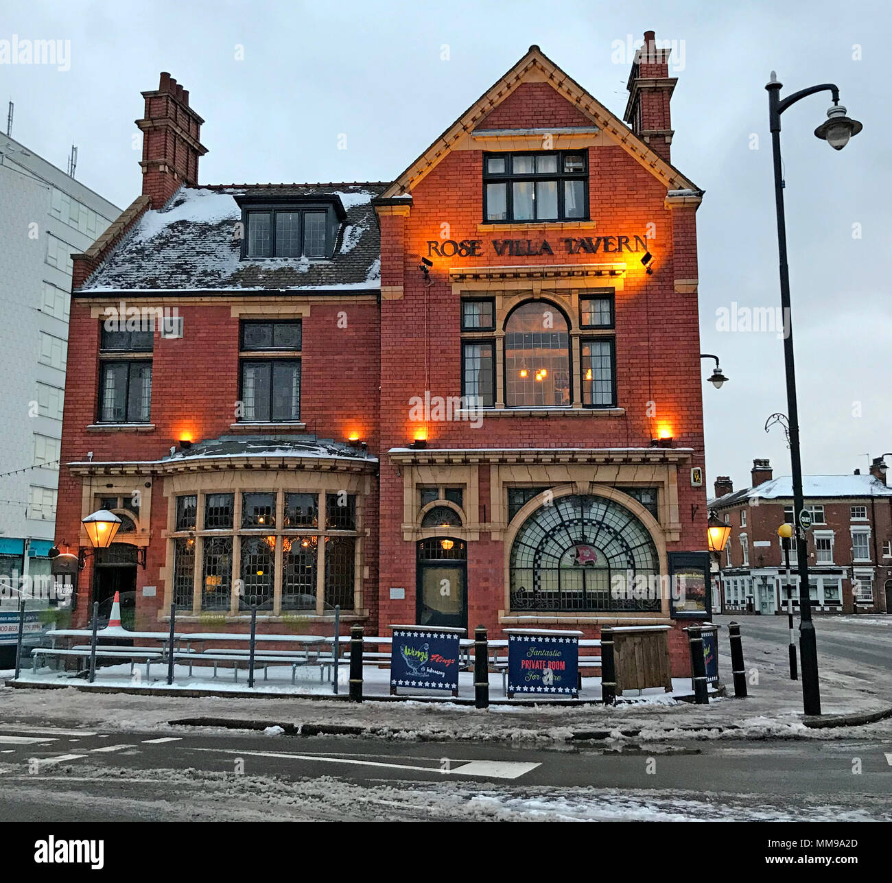 La Villa Rose Tavern, 172 progressif Warstone Ln, Birmingham B18 6AD , Royaume-Uni Banque D'Images