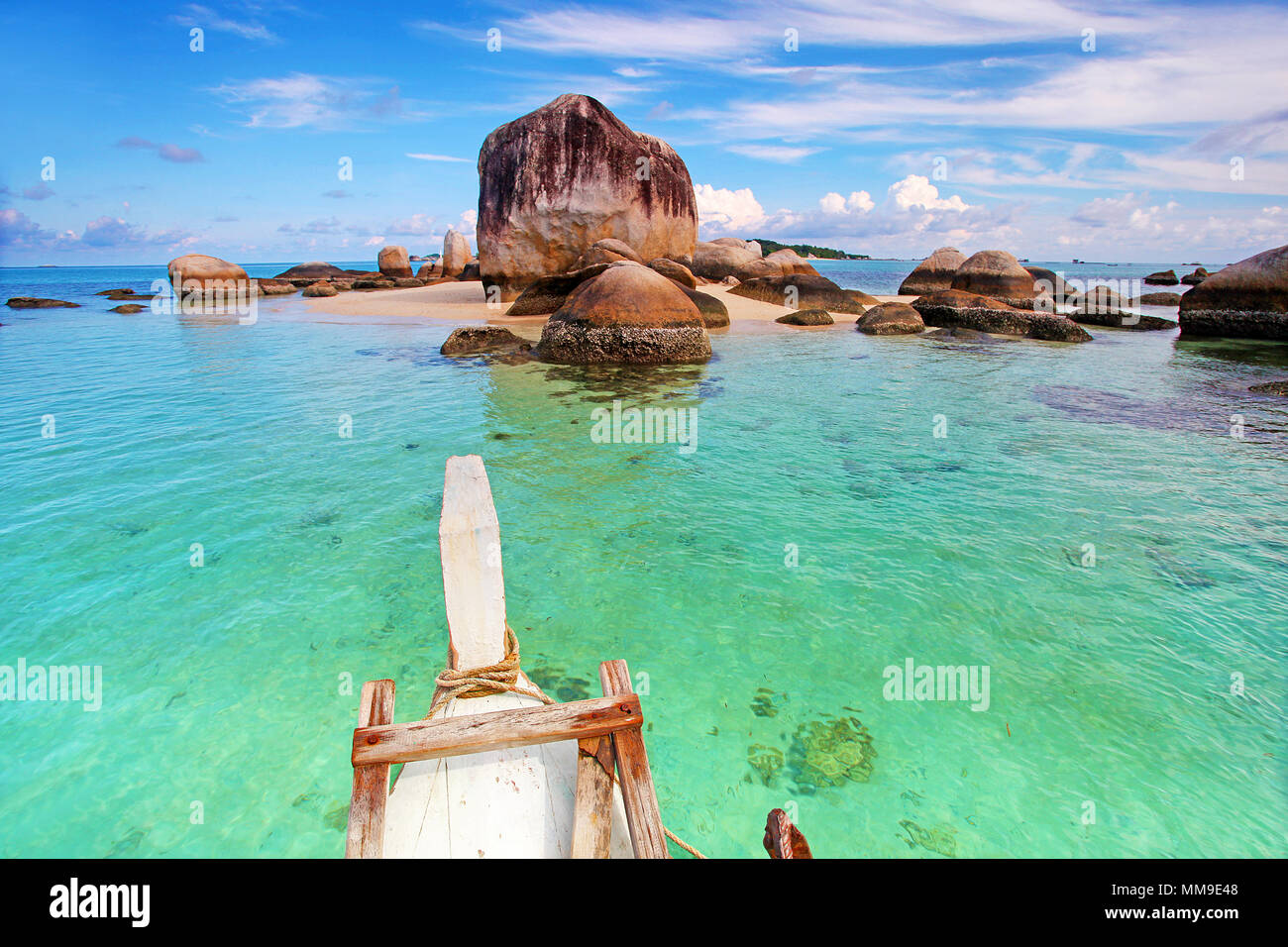 Dans l'île tropical exotique Belitung, Indonésie Banque D'Images