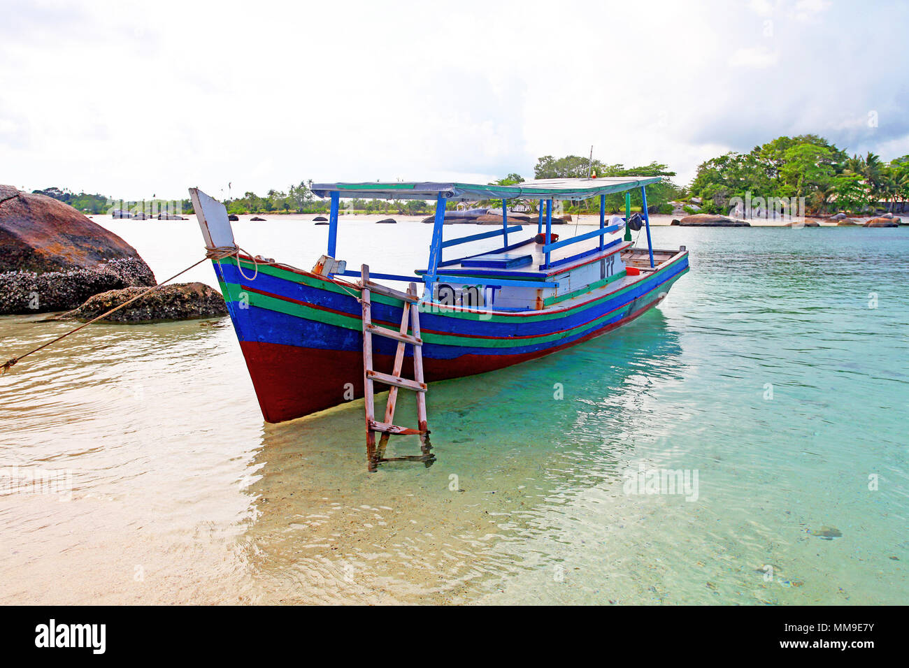 Dans l'île tropical exotique Belitung, Indonésie Banque D'Images