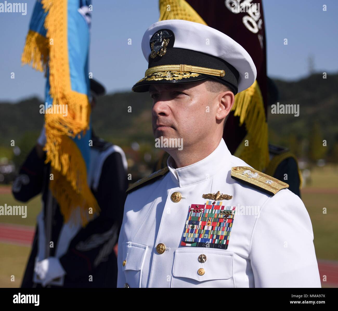 N To Pyeongtaek148 107 Republique De Coree 30 Sept 28 17 Arriere Adm Brad Cooper Commandant Des Forces Navales Coree Cnfk Lors De La 69 E Assemblee Annuelle De La Ceremonie De La Journee