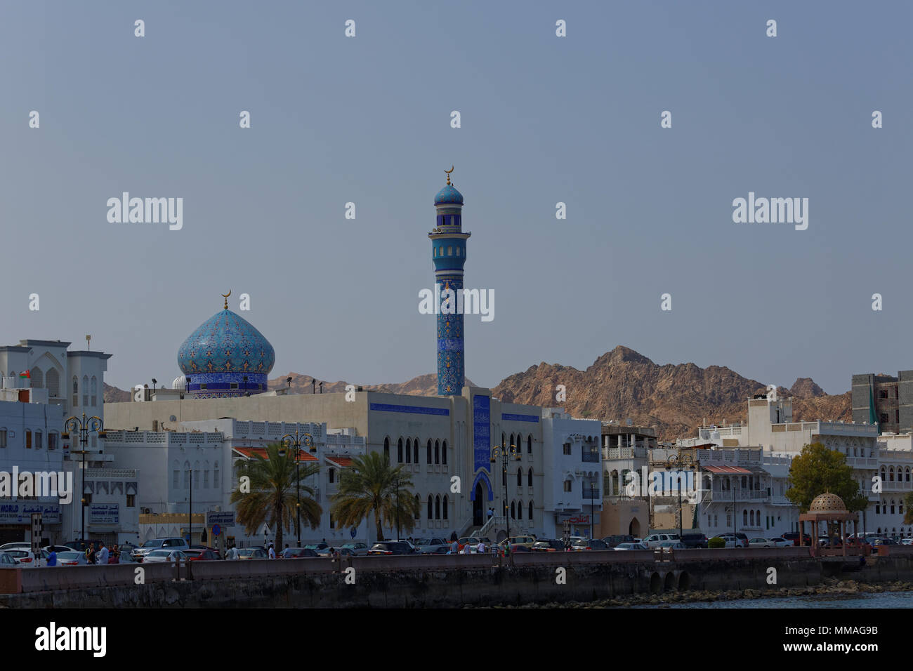 Mosquée al Lawati - Mascate - Sultanat d'Oman Banque D'Images