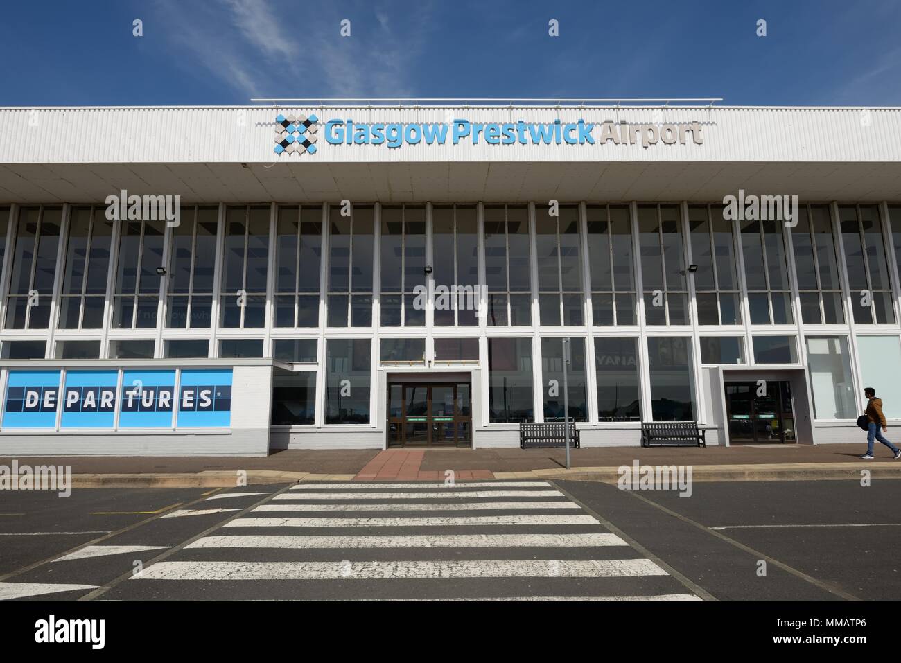 L''aéroport de Glasgow Prestwick, Ecosse, Royaume-Uni Banque D'Images
