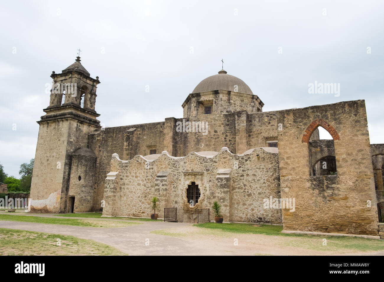 Mission San Jose San Antonio Texas Banque D'Images