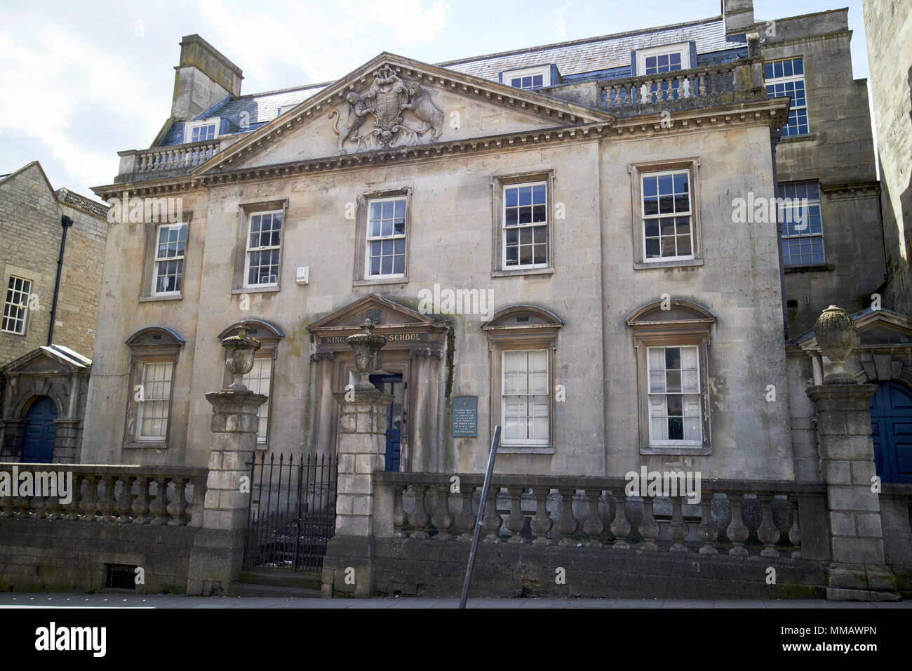 L'ancien Roi Edwards School bâtiment original King Edward VI Grammar school building baignoire England UK Banque D'Images