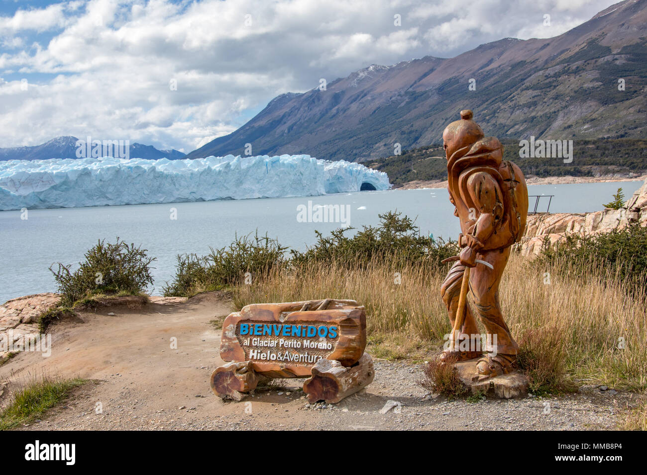 Hielo Y Aventura Grand Tour de glace, le Glacier Perito Moreno, Glaciar Perito Moreno, Argentine Banque D'Images