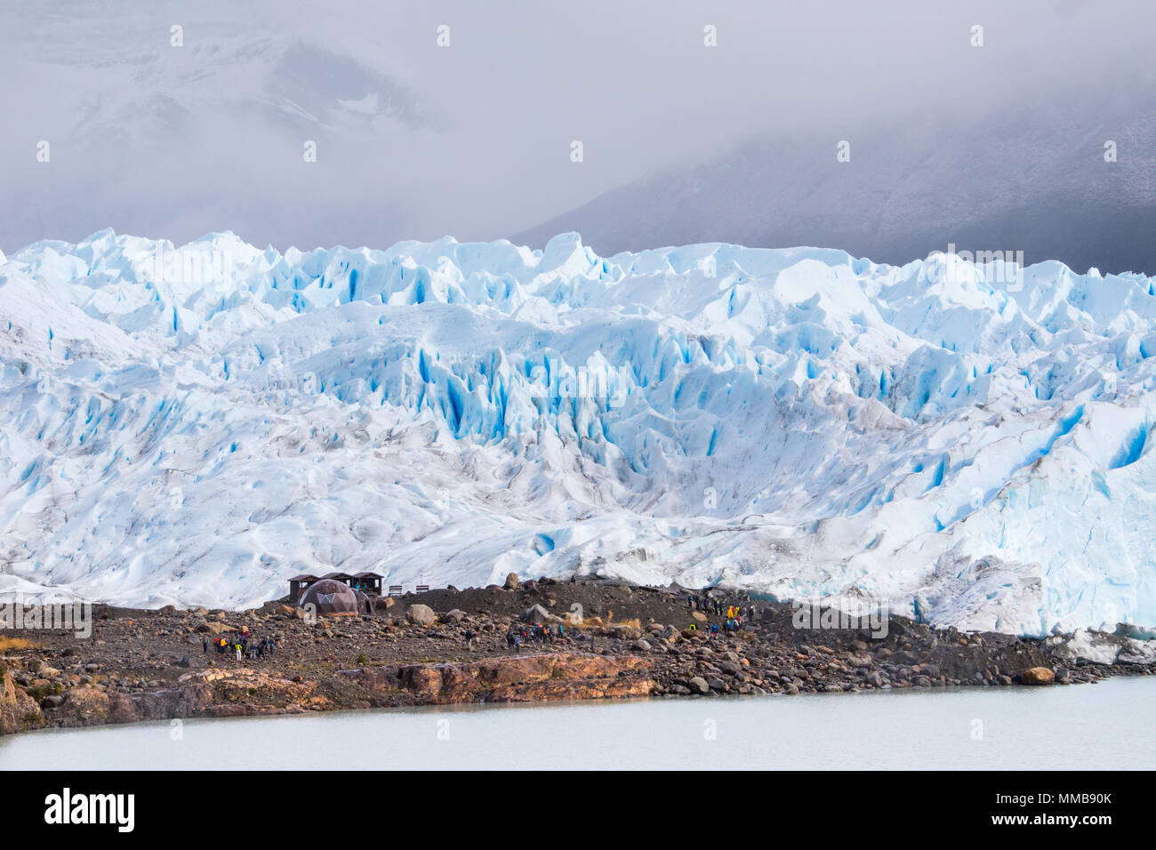 Perito Moreno Glacier, Parque Nacional Los Glaciares, Argentine Banque D'Images