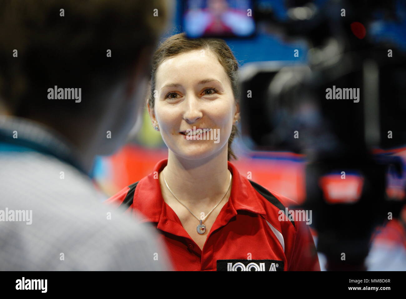 UK Sport - London 2012 Olympic test event Tennis de Table, Joanna Parker London Excel. 23 Novembre 2011 Banque D'Images