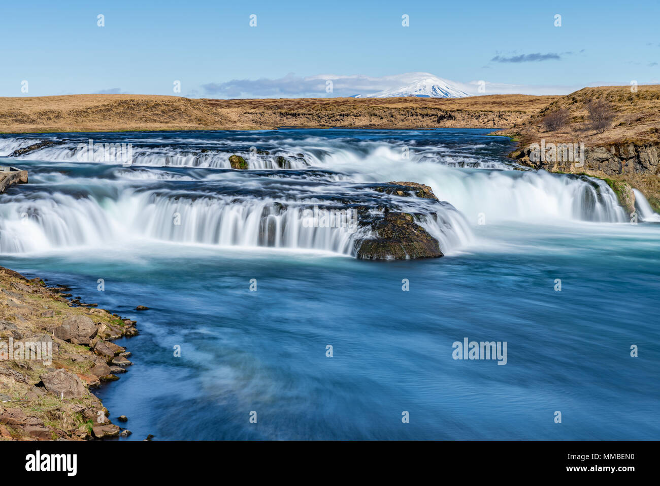 Urridafoss cascade, Islande Banque D'Images