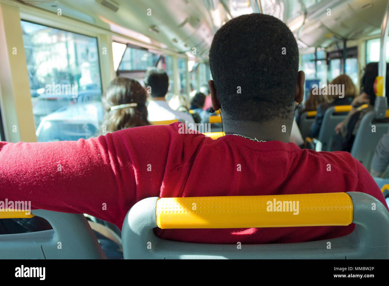 En Bus de Lisbonne, Portugal Banque D'Images