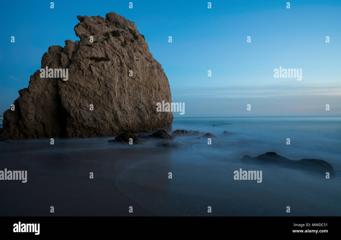 El Matador State Beach, Californie, Coucher de soleil, Malibu, paysage marin, l'océan Pacifique, océan, plage, paysage photo Banque D'Images