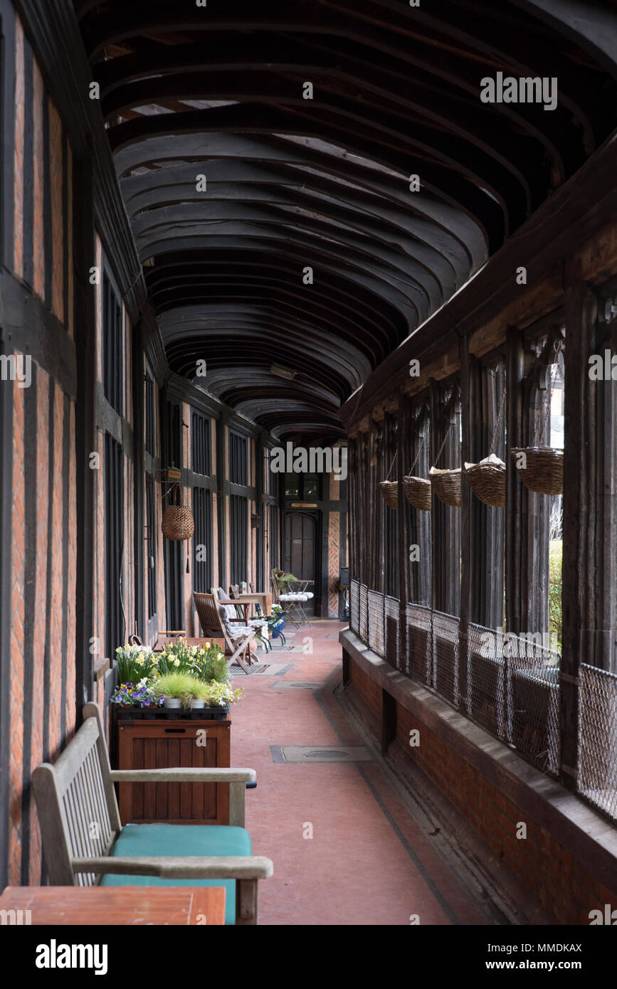 Hospices, le fer à cheval des cloîtres, le château de Windsor, Windsor, Berkshire, Royaume-Uni Banque D'Images