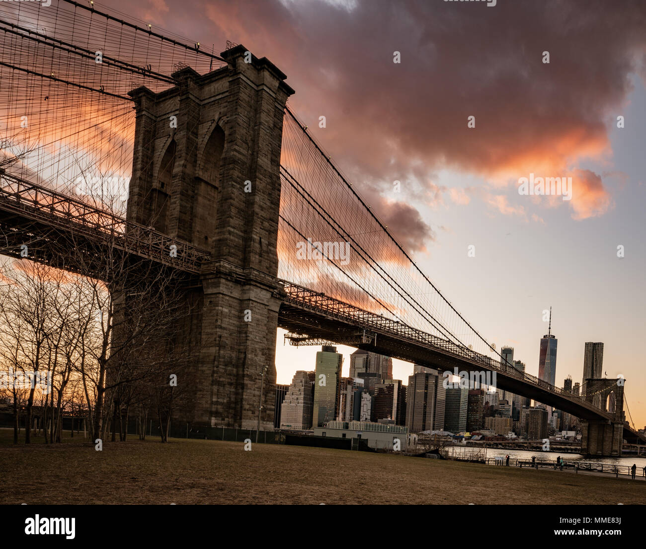 Brooklyn New York Mars 27 2018 Pont De Brooklyn Dumbo
