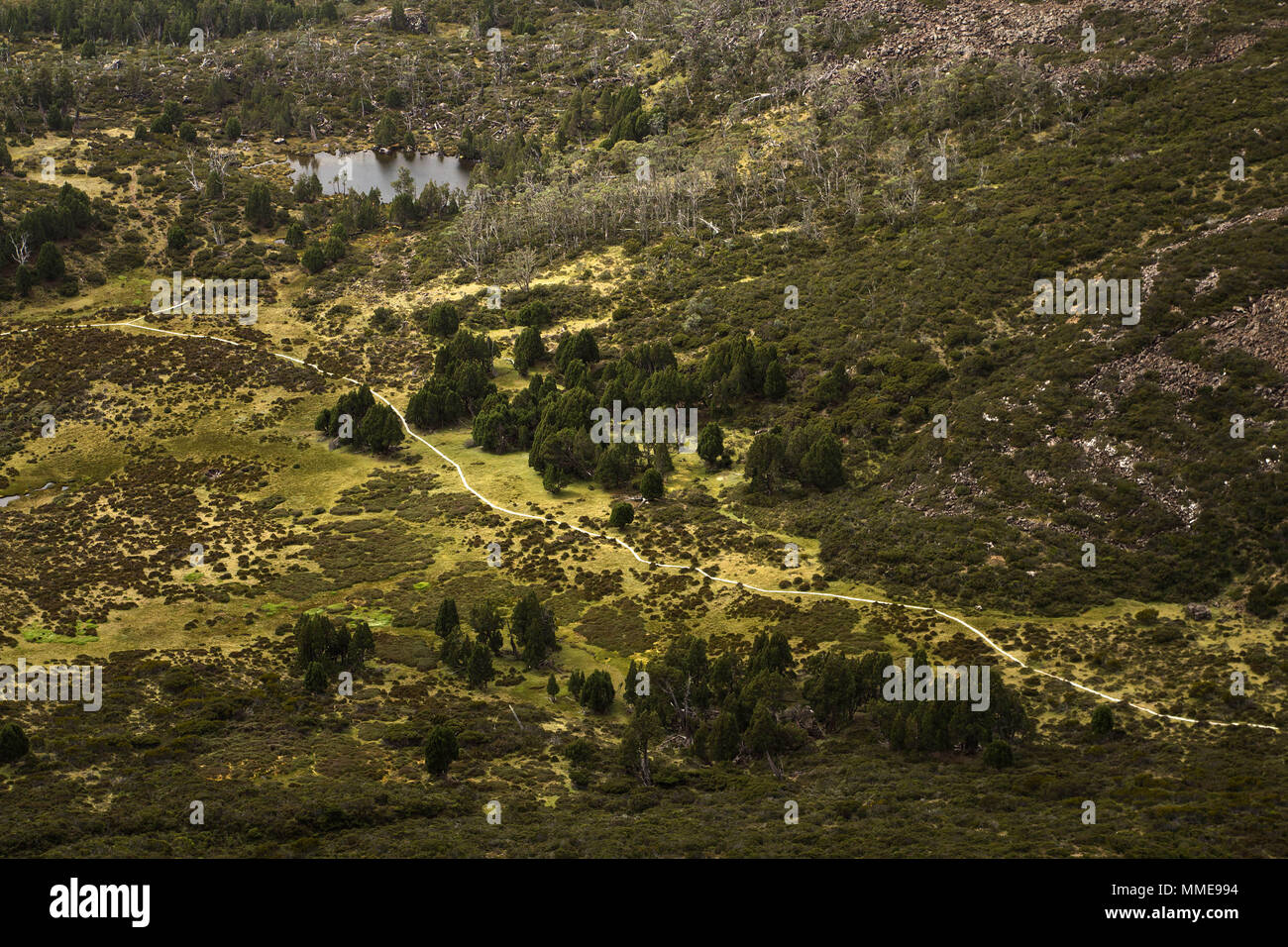Regardant vers le bas sur les murs de Jérusalem à partir de la voie du trône du roi Salomon Banque D'Images