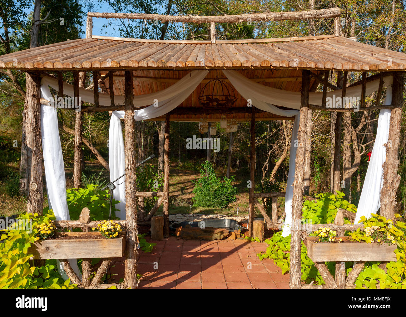 Un style du sud country wedding est confortable et charmant à la fois. Banque D'Images