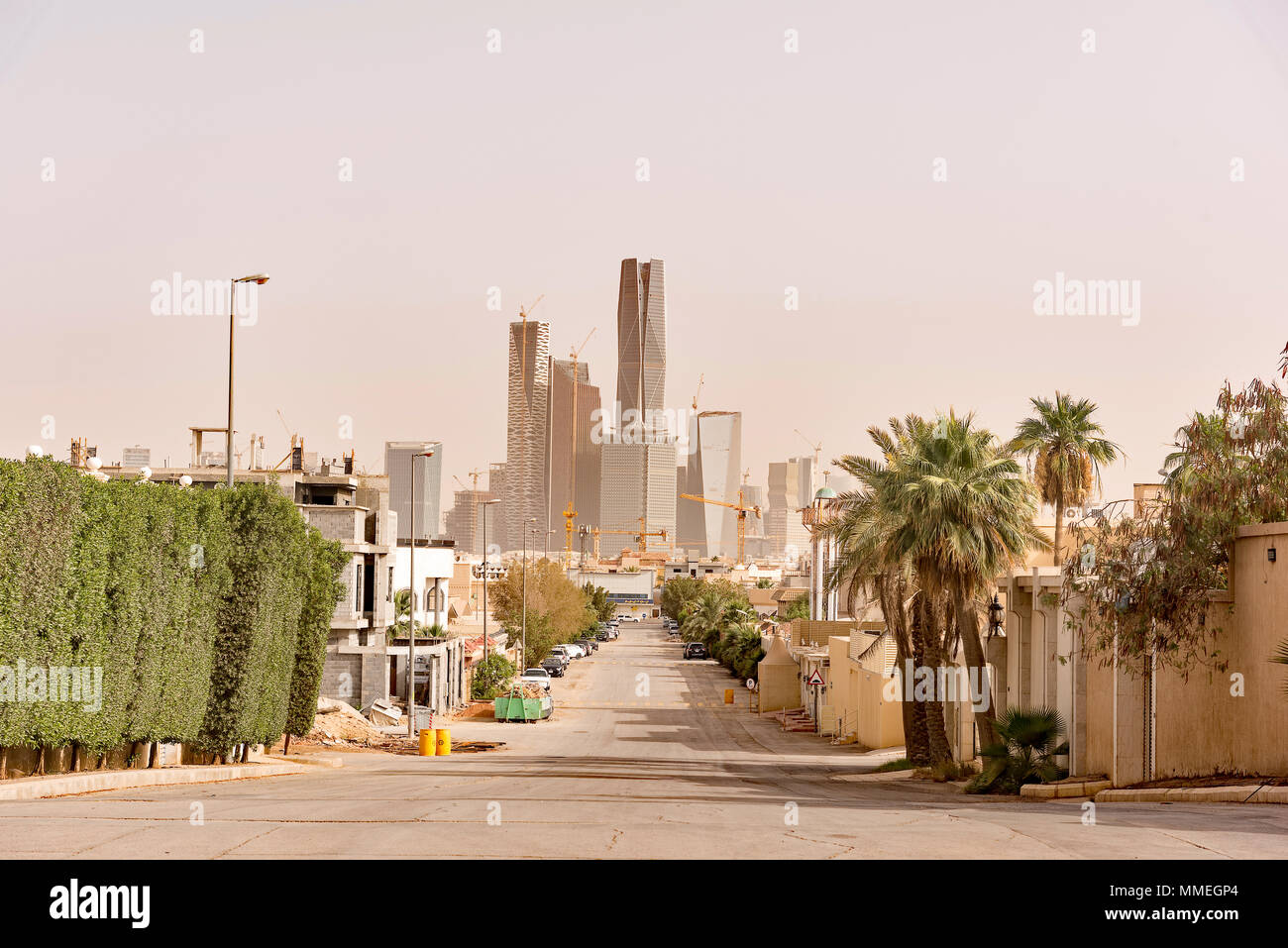 Le nouveau complexe de KAFD à Riyad, Arabie saoudite. Banque D'Images