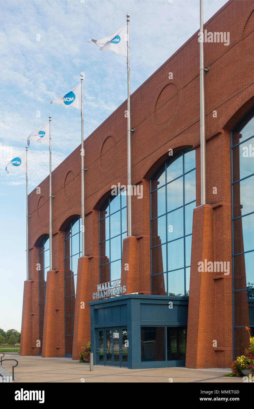 Bâtiment du siège de la NCAA à Indianapolis en Indiana Banque D'Images