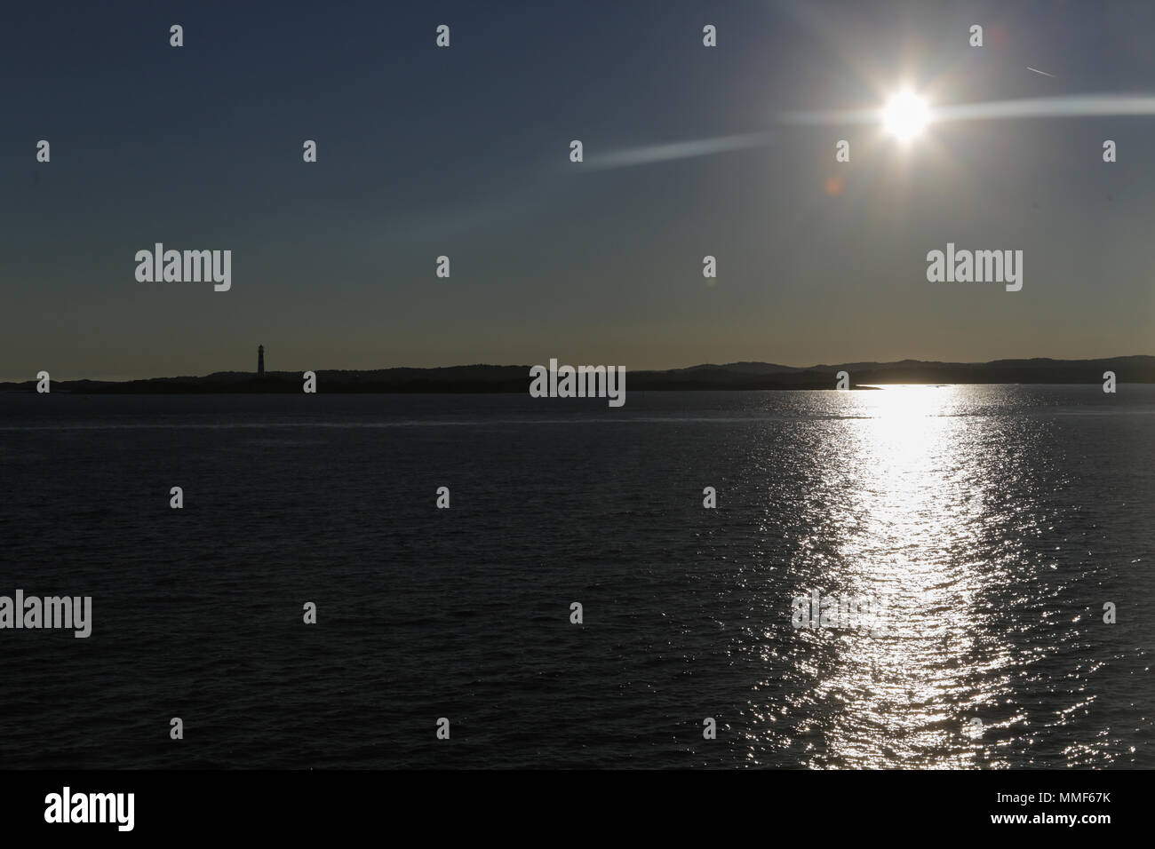 La magnifique côte norvégienne de Kristiansand en Scandinavie - Banque D'Images