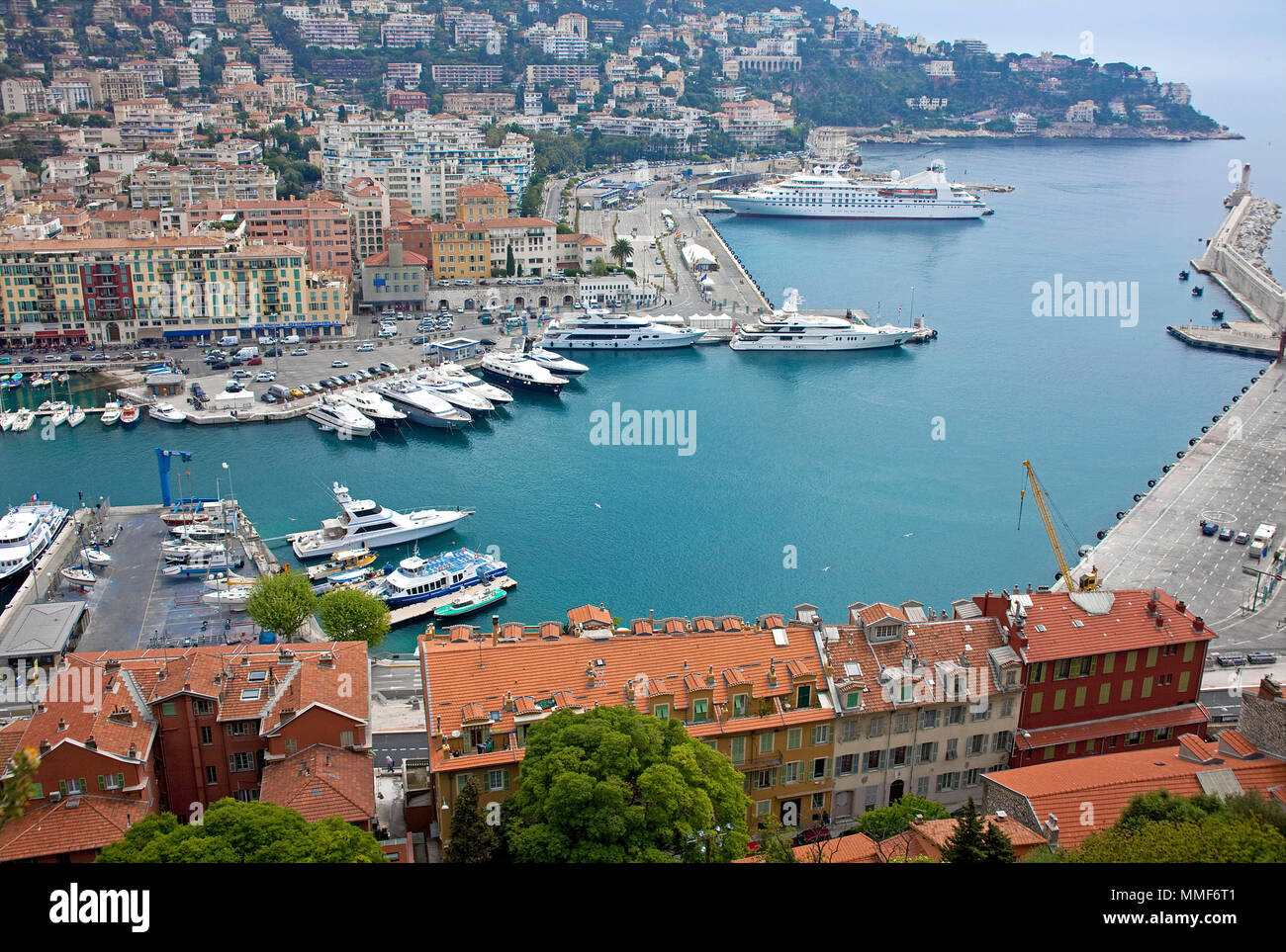 Hafen von Nizza, Côte d'Azur, Alpes-Maritimes, Suedfrankreich, Frankreich | Port de Nice, Côte d'Azur, Alpes-Maritimes, France du Sud, France Banque D'Images
