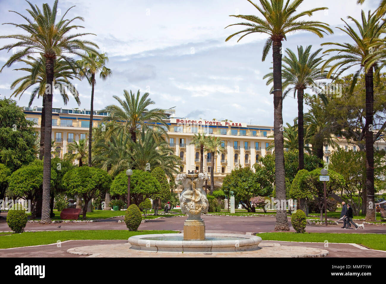 Boscolo Hôtel Plaza, hôtel de luxe à Jardin Albert, Promenade des Anglais, Nice, Côte d'Azur, Alpes-Maritimes, France du Sud, France, Europe Banque D'Images