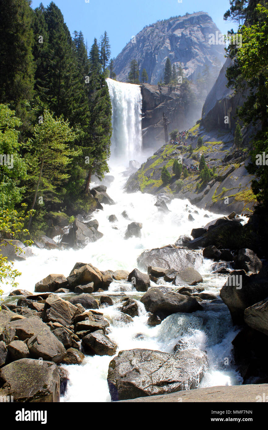 Nevada falls in Yosemite Banque D'Images