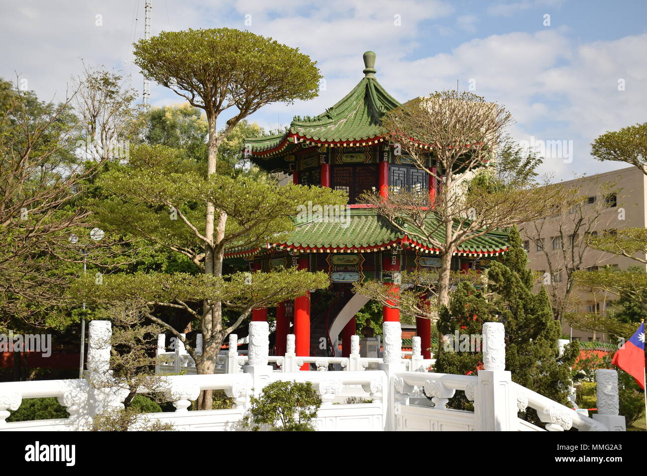 L'intérieur de l'édifice révolutionnaire national au Sanctuaire des Martyrs à Taipei, Taiwan Banque D'Images