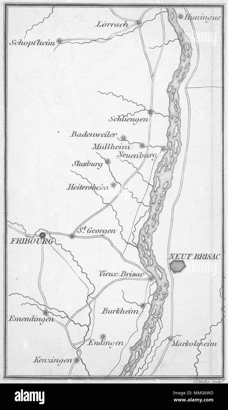 L'Allemagne. Coghlan. Carte d'itinéraire 1837 ancienne carte plan vintage Banque D'Images