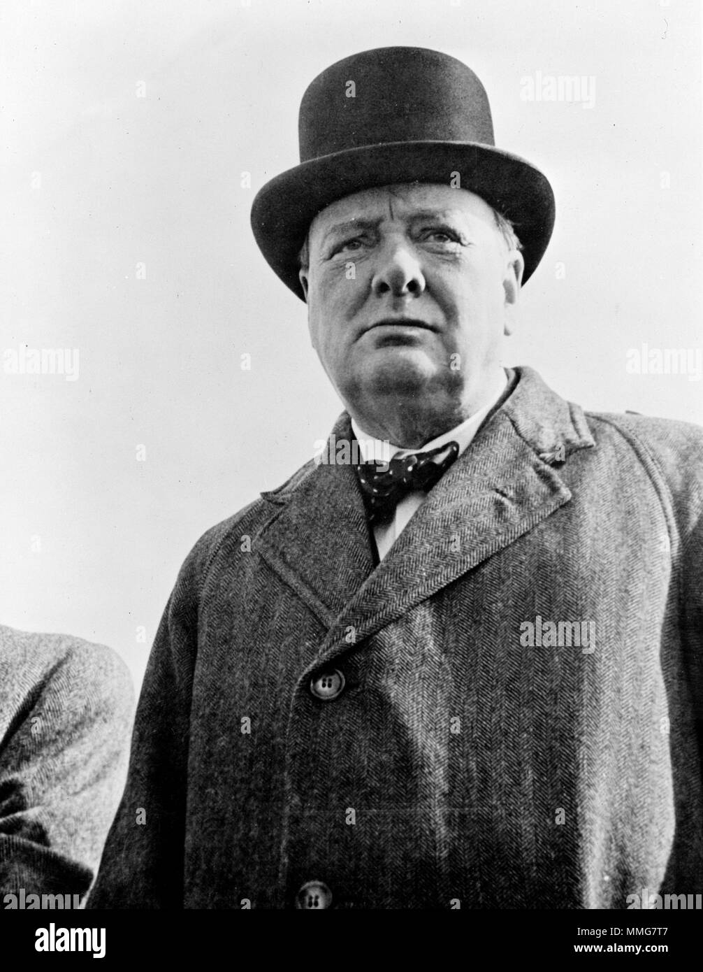 Le premier ministre Winston Churchill de Grande-Bretagne Banque D'Images