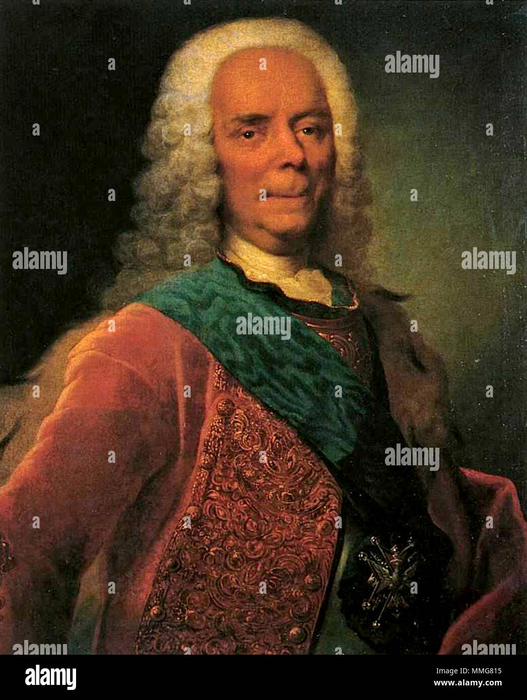 Le Prince Vassili Vladimirovitch Dolgorukov (1667 - 1746) politicien et commandant russe Banque D'Images