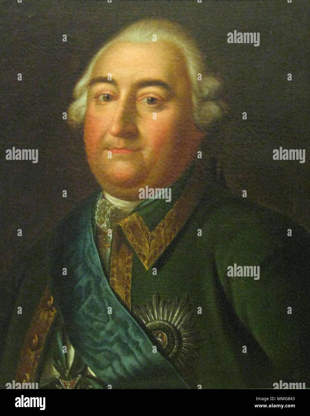 Stepan Fiodorovitch Apraksin (1702 - 1758), a commandé le armées russes pendant la guerre de Sept Ans, Banque D'Images