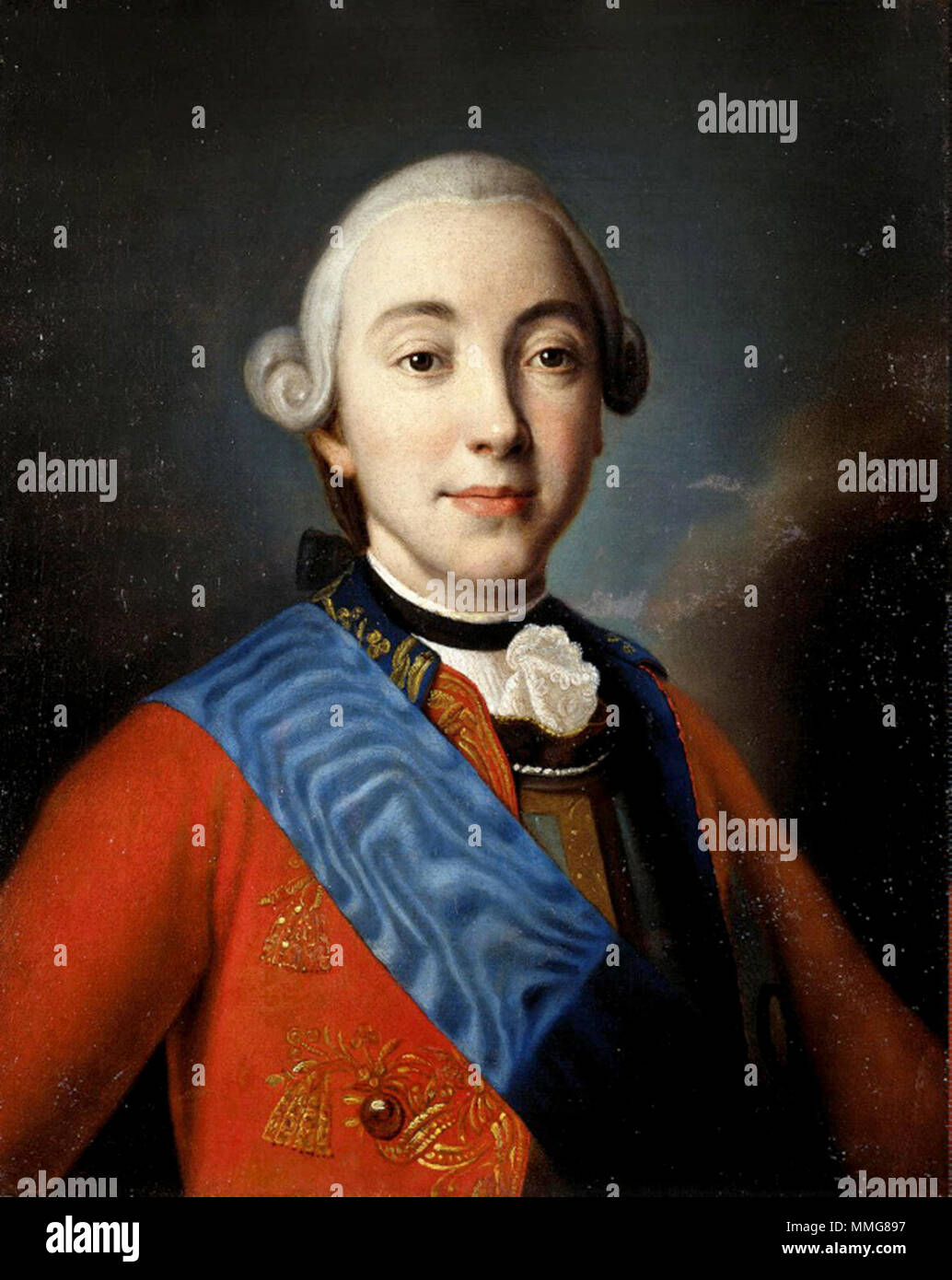 Pierre III de Russie Le Grand-duc Pierre Fiodorovitch Romanov Banque D'Images