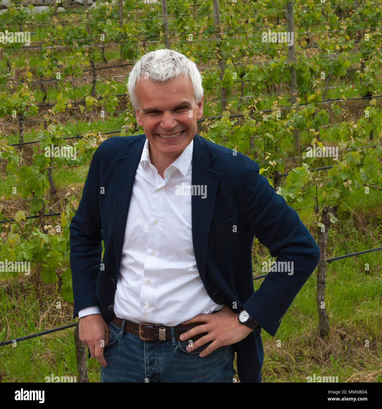 Varna, Bolzano. Von urbain Klebelsberg, directeur général et agronome, Pajot Abbey - Neustift Kloster. L'Italie. Banque D'Images