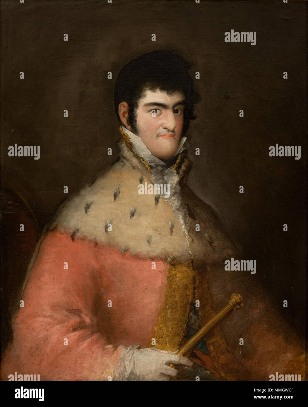 Español : Retrato de Fernando VII English : Portrait de Ferdinand VII d'Espagne Português : Retrato de Fernando VII . 1808. Goya - Fernando VII Banque D'Images Español : Retrato de Fernando VII English : Portrait de Ferdinand VII d'Espagne Português : Retrato de Fernando VII . 1808. Goya - Fernando VII Banque D'Images