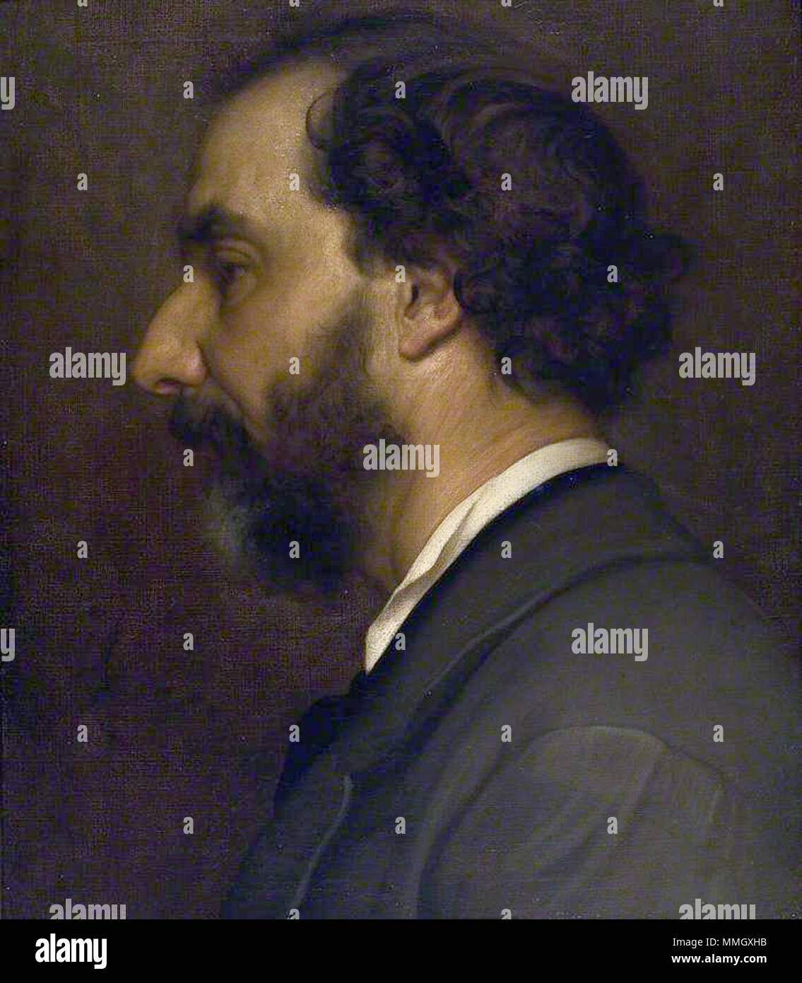. Anglais : Portrait du professeur Giovanni Costa par Lord Frederic Leighton, huile sur toile, 48,5 x 39 cm, 1878, maintenant dans la Leighton House Museum, Londres Italiano : Lord Frederic Leighton, Ritratto del Professore Giovanni Costa, oilio su tela, 48,5 x 39 cm, 1878, Leighton House Museum attualmente nel di Roma . 31 août 2012, 00:44:03. Frederic Leighton (1830-1896) Frederic Leighton, portrait de Giovanni Costa Banque D'Images