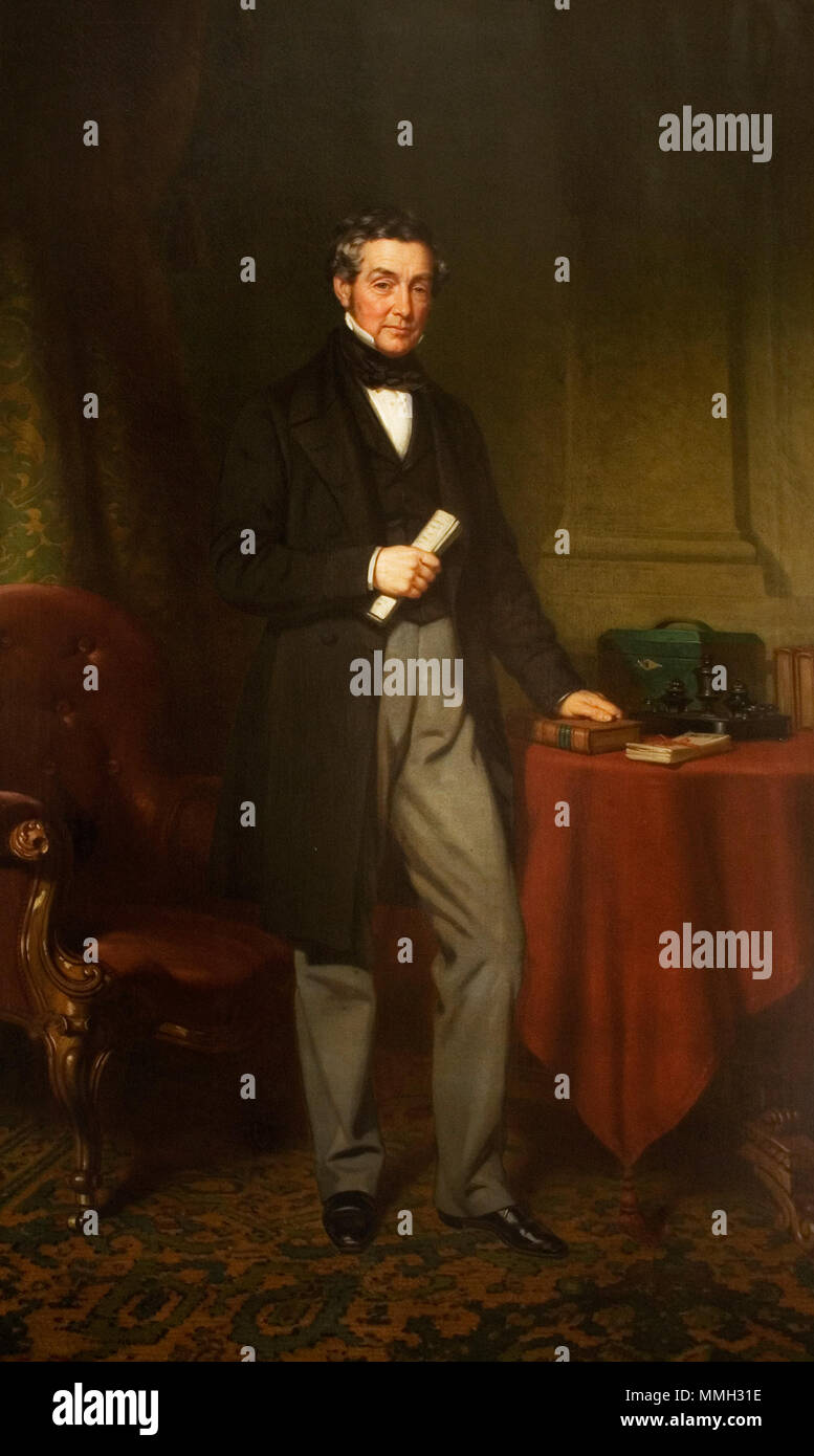 . Anglais : Un portrait de Charles Gray Tour (1797 - 1867). La peinture a été présentée par James MP ronde pour décorer l'Hôtel de Ville de Colchester, qui a ouvert ses portes en 1902. . 1863. John Lucas Charles Gray Tour Banque D'Images