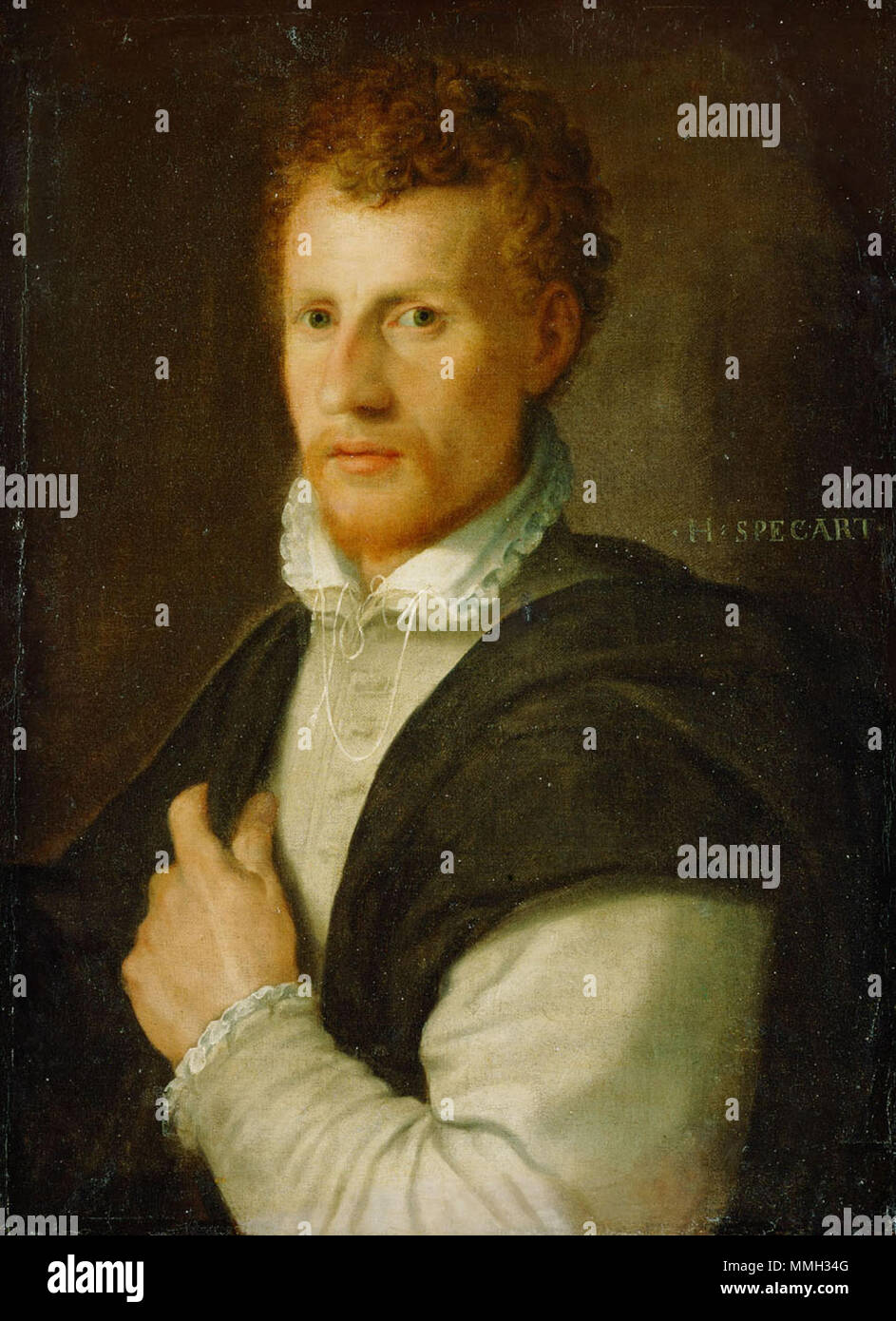 Anglais : Portrait de Cornelis Cort . circa 1575. Hans Speckaert - Portrait de Cornelis Cort Banque D'Images Anglais : Portrait de Cornelis Cort . circa 1575. Hans Speckaert - Portrait de Cornelis Cort Banque D'Images