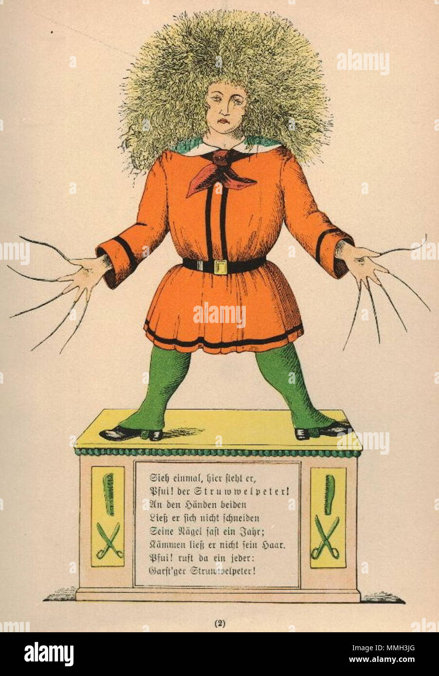 . Der Struwwelpeter : Struwwelpeter . créé en 1845. Heinrich Hoffmann (1809-1894) Noms alternatifs Polycarpus Heulalius Heulenburg Gastfenger ; von Reimerich ; Peter Struwwel Kinderlieb ; Description de l'auteur auteur allemand de Struwwelpeter Date de naissance/décès 13 juin 1809 au 20 septembre 1894 Lieu de naissance/décès Frankfurt Munich Allemagne lieu de travail contrôle d'autorité : Q215724 : VIAF ?76317116 ISNI : ?0000 0000 8155 9420 RCAC : ?n79150242 NLA : ?35402368 : MusicBrainz ?7e65f2d5-a3ad-41b1-8643-81659d4774fb WorldCat H Hoffmann Struwwel 03 Banque D'Images