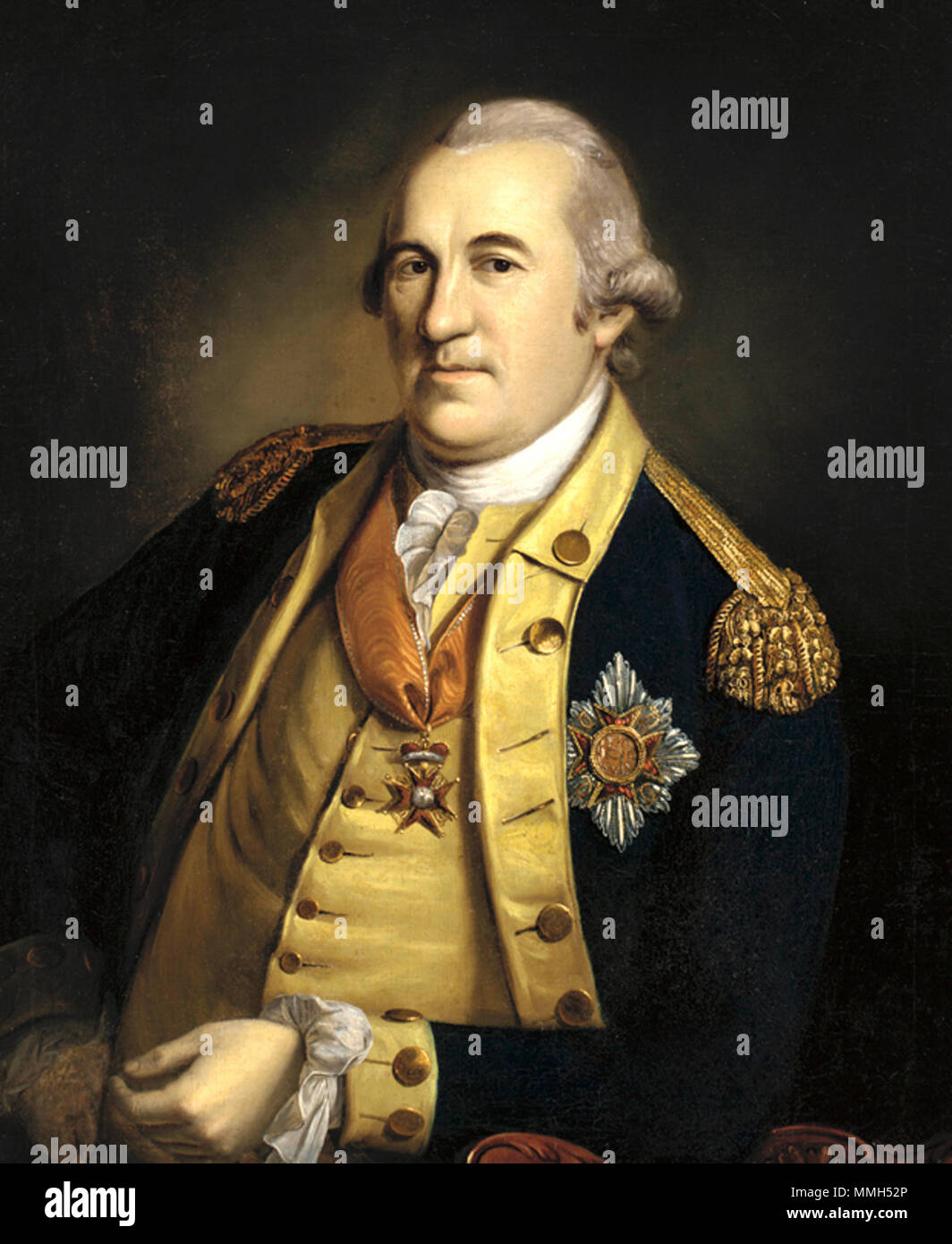 Le baron Friedrich Wilhelm von Steuben. 1780. Baron Steuben Peale, 1780 par Banque D'Images