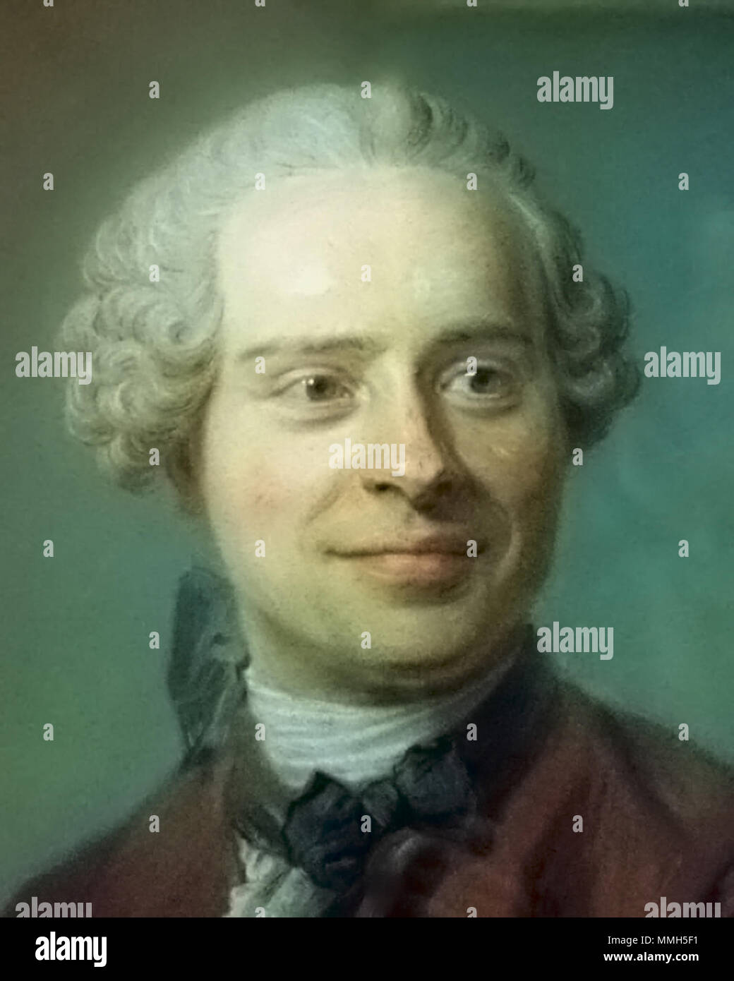 . English : Portrait de Jean Le Rond d'Alembert (1717-1783) . 1753. Alembert Banque D'Images