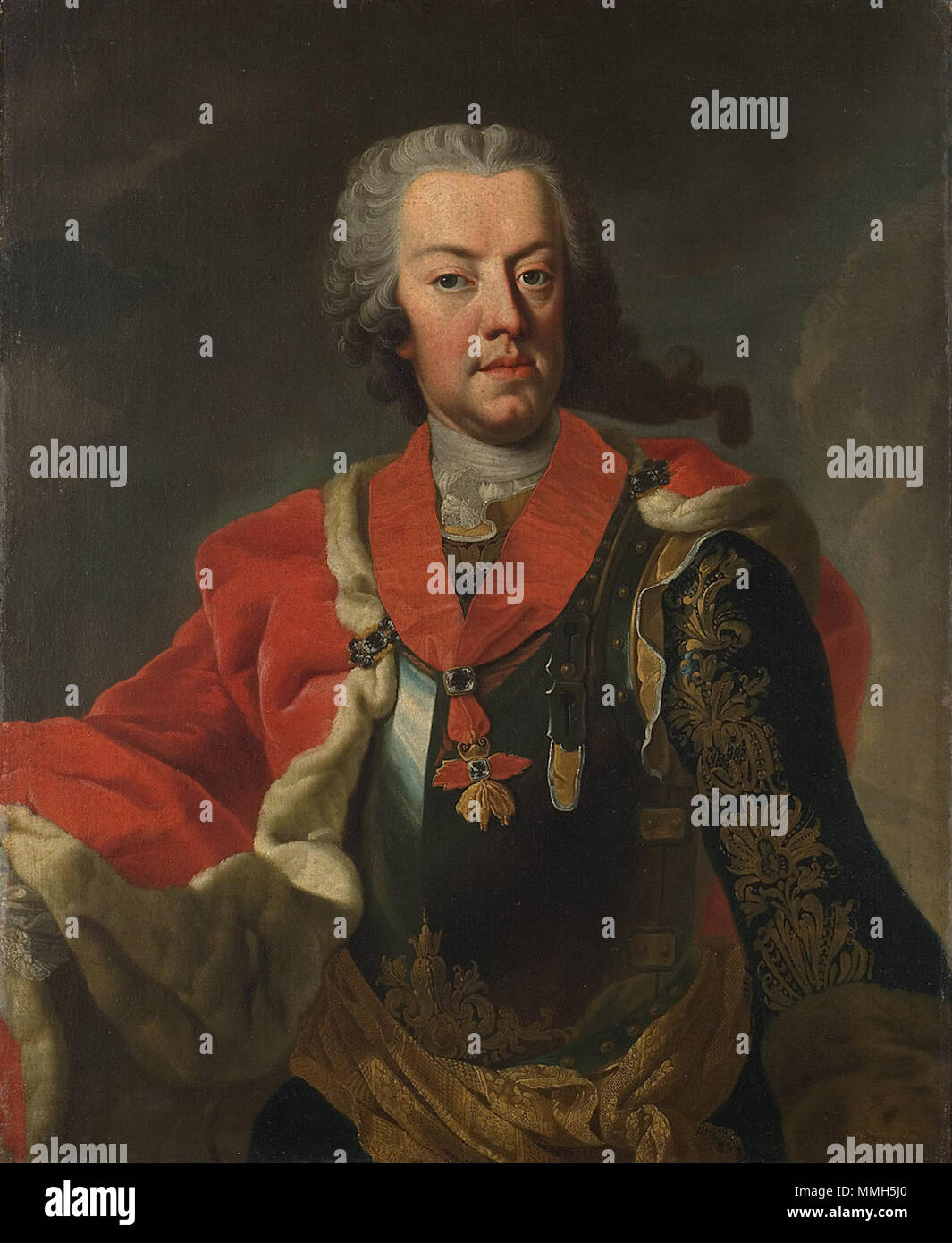 Deutsch : Herzog Karl Alexander von Lothringen (1712-1780), Brustbild . 1743. Martin van Meytens 007 Banque D'Images