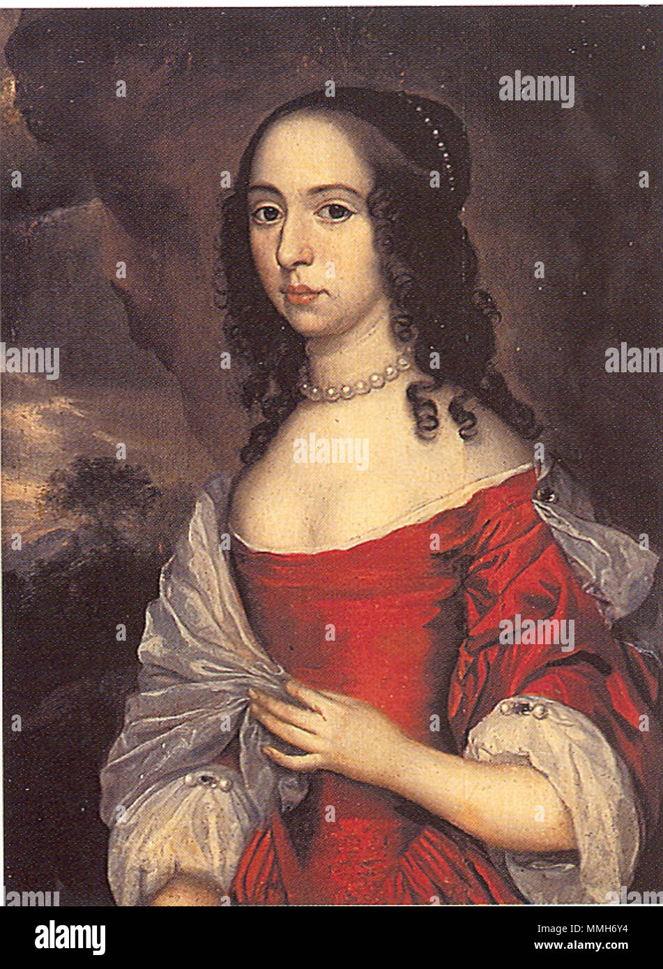 . Luise Henriette von Oranien (1627-1667) . 17e siècle. 1627 Louise Henriette Banque D'Images