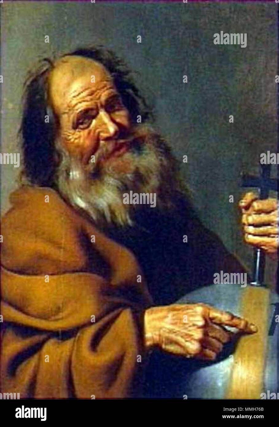 . Demócrito . 17e siècle. Hendrick Bloemaert (1601/1602-1672) Noms alternatifs Hendrik Bloemaert peintre et dessinateur néerlandais Description Date de naissance/décès 1601 ou 1602 30 décembre 1672 (enterré) Lieu de naissance/décès Utrecht Utrecht Utrecht, lieu de travail de Rome (1626-1627), Utrecht (1630-1672) contrôle d'autorité : Q2641964 : VIAF ?9870851 ?ISNI : 0000 0000 8088 5881 ULAN : ?500028176 : WGA, Hendrick BLOEMAERT ?GND : ?119176645 Hendrick Bloemaert Democritus Banque D'Images