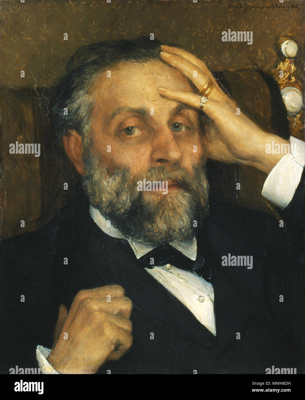 La société Josephson-Poträtt Pontus Fürstenberg av Banque D'Images