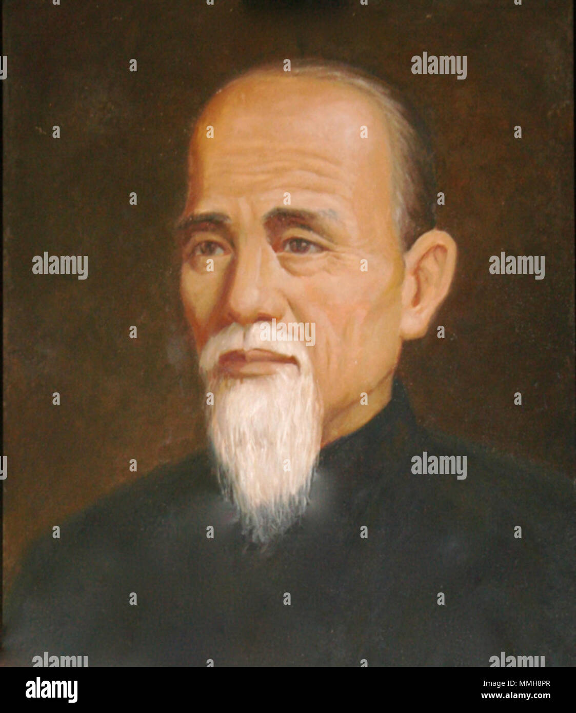 . Anglais : une photographie numérique du fondateur de Choy Li fut kung fu. La photo est de la peinture à l'huile du fondateur qui est suspendu dans le temple du roi de la famille Chan Mui Village dans la province de Guangdong en Chine. Ce temple est l'endroit où la famille Chan Heung a fondé son style d'arts martiaux et a ouvert sa première école à enseigner le kung fu. Clftruthseeking (talk) 22:55, 6 juillet 2010 (UTC) . Création de peinture : quelque part au 19e siècle Création de photographie : 16 novembre 2007. Utilisateur:Clftruthseeking ChanHeung Banque D'Images