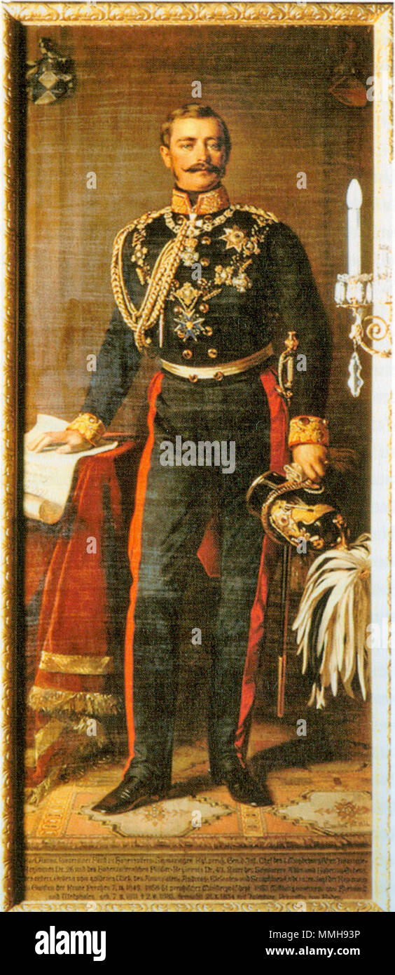 . Deutsch : Fürst Karl Anton von Hohenzollern-Sigmaringen (1811-1885), reg. 1848 -1850 . 1854. Adel im Wandel406 Banque D'Images