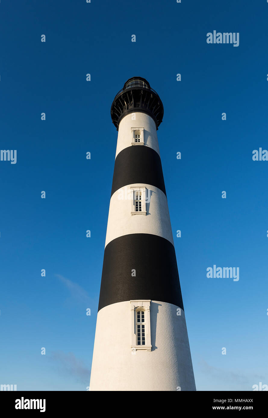Bodie Island Lighthouse, Cape Hatteras, Outer Banks, Caroline du Nord, USA. Banque D'Images