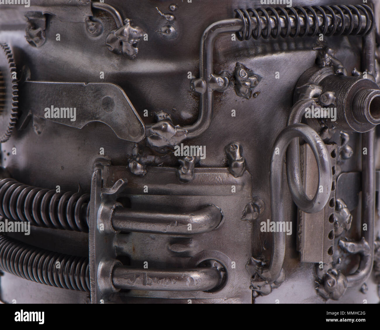 Plus de détails à partir du fer dans le style steampunk en arrière-plan Banque D'Images