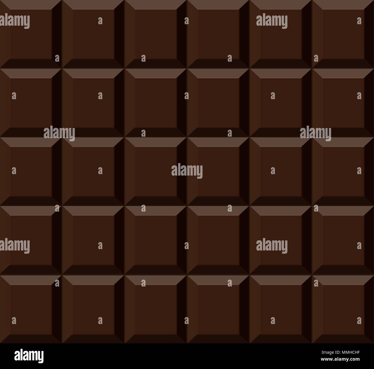 La texture du chocolat. Barre de chocolat. Fond vecteur réaliste. Illustration de Vecteur