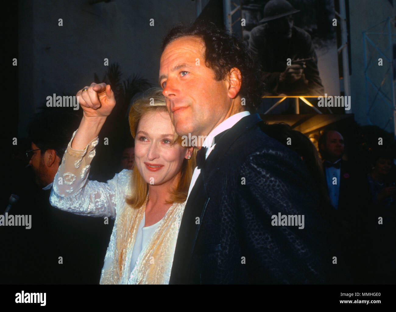 BURBANK, CA - JUIN 02 : L'actrice Meryl Streep et mari Don Gummer, assister à l'événement Inauguration studio Warner Bros. à Warner Bros Studios le 2 juin 1990 à Burbank, Californie. Photo de Barry King/Alamy Stock Photo Banque D'Images